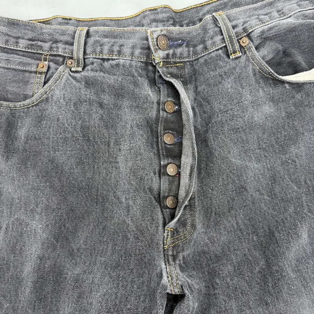 Levi's 501‎ XX Button Fly Black Denim Jeans MEN’S size 40 x 32